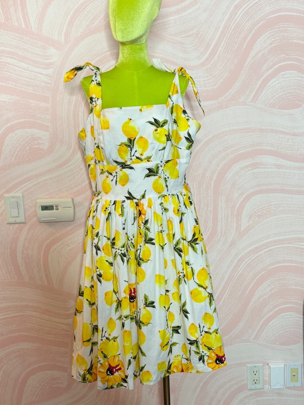 Plus-size vintage Lemon dress